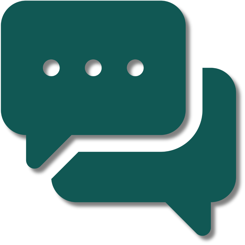 Icono de chat entre agentes inmobiliarios