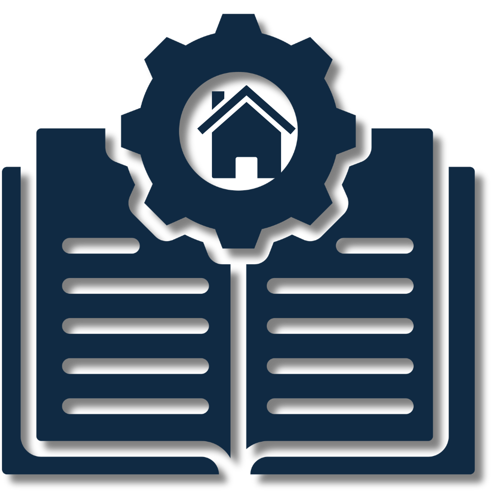 Icono de base de conocimiento inmobiliaria
