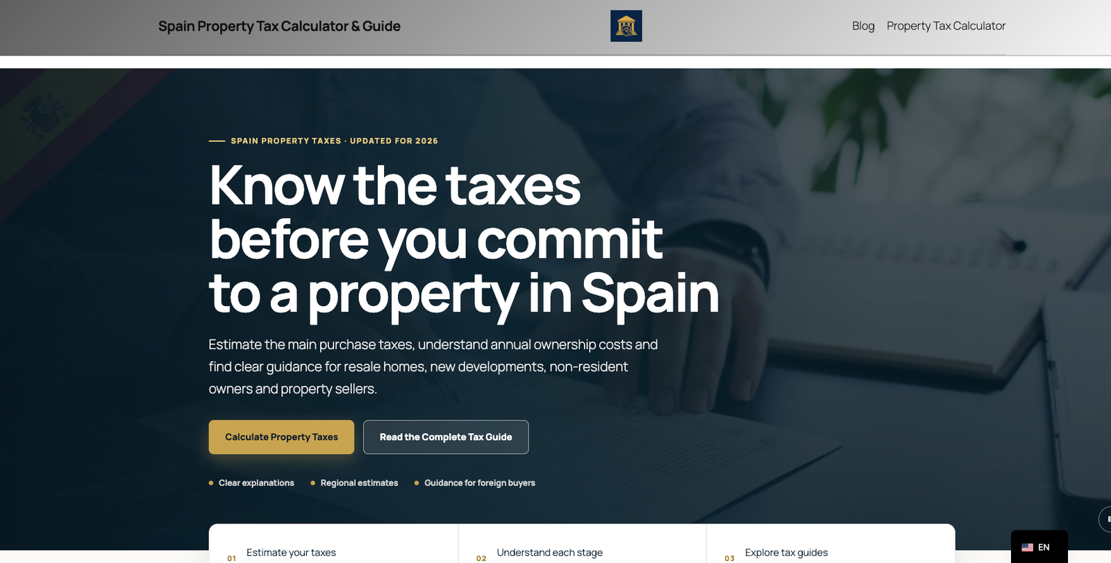 Página principal de Spain Property Tax