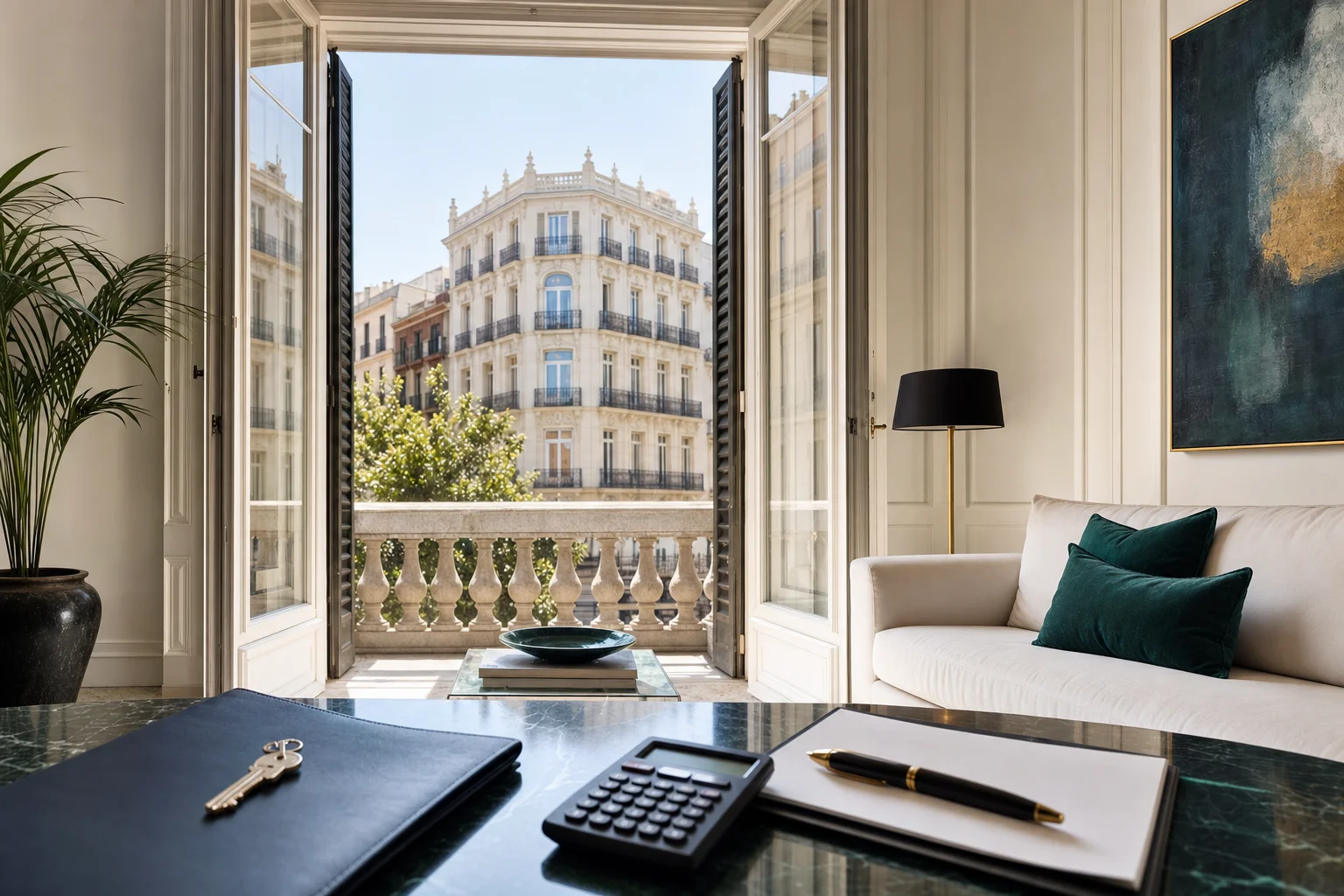 Imagen editorial sobre Impuestos al comprar vivienda en Madrid: ITP, IVA y AJD