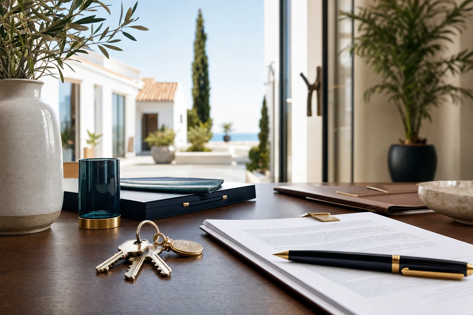 Imagen editorial sobre NIE para comprar una vivienda en España